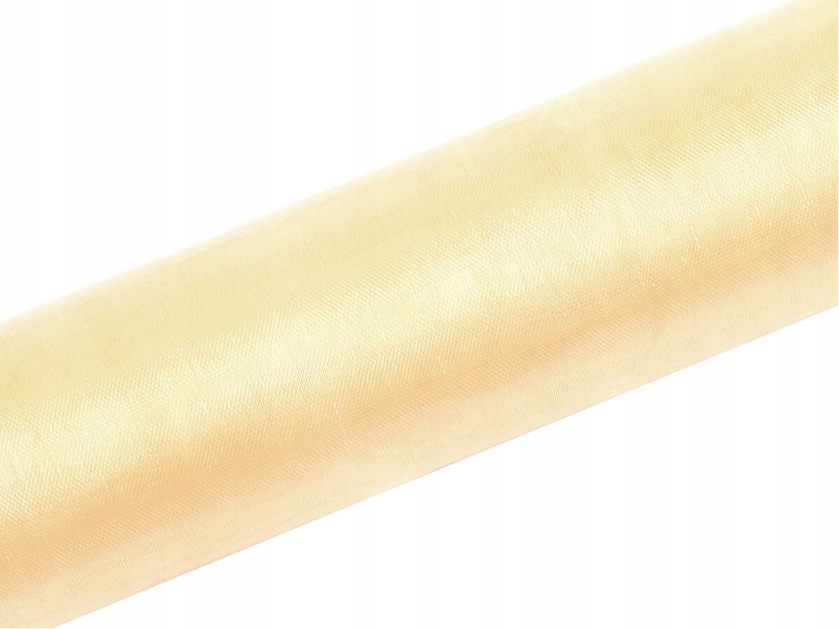 

Organza organtyna gładka ecry - 16 cm x 9 m