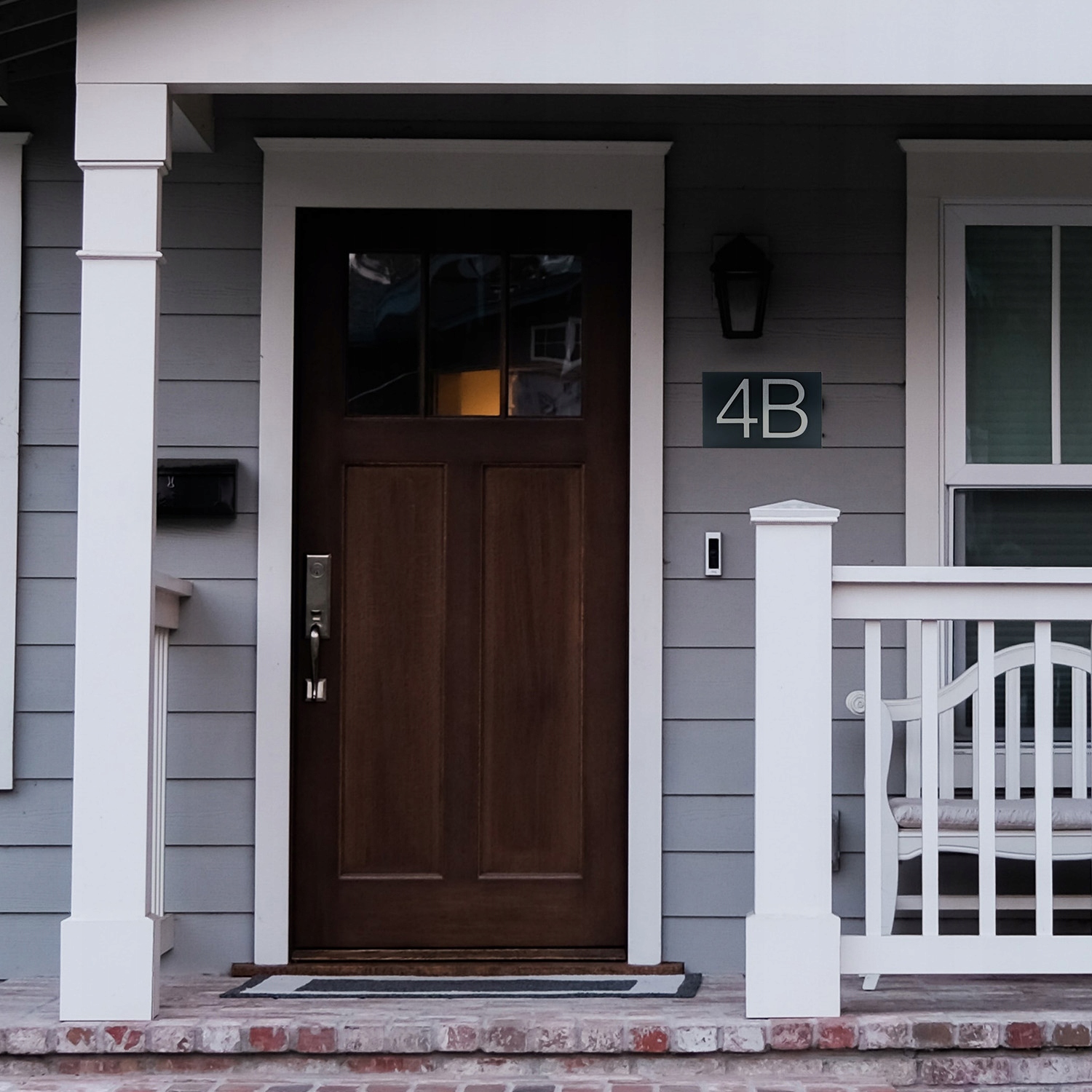 WYPUKŁY NUMER NA DOM | TABLICZKA ADRESOWA Z NUMEREM DOMU / MIESZKANIA Kolor grafit