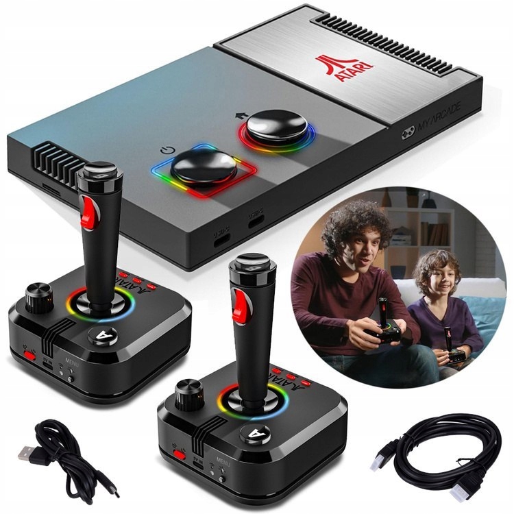 Atari Kultová retro herná konzola s viac ako 200 originálnymi hrami