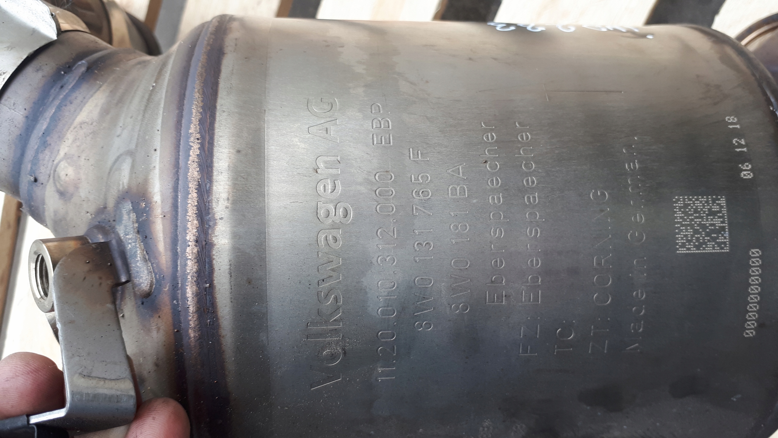 A4 B9 8W catalyst 2.0 TFSI 8W0254800C A5 8W