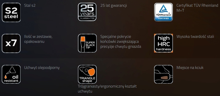 NEO WKŁAD DO SZAFKI WKRĘTAKI KRZYŻOWE 7 SZT 84-232 Kod producenta 84-232