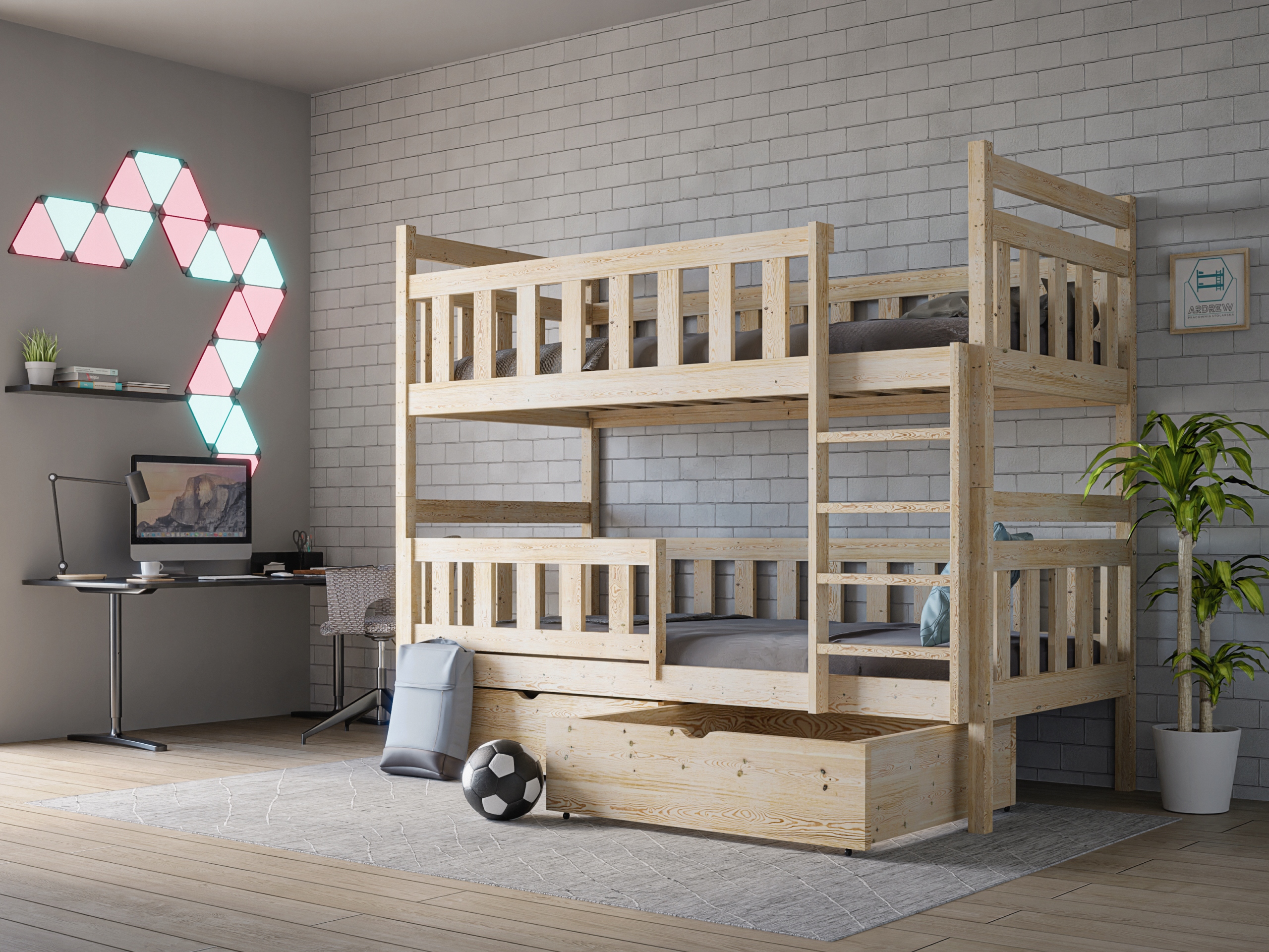 Łóżko piętrowe SŁAWEK Kolekcja SŁAWEK