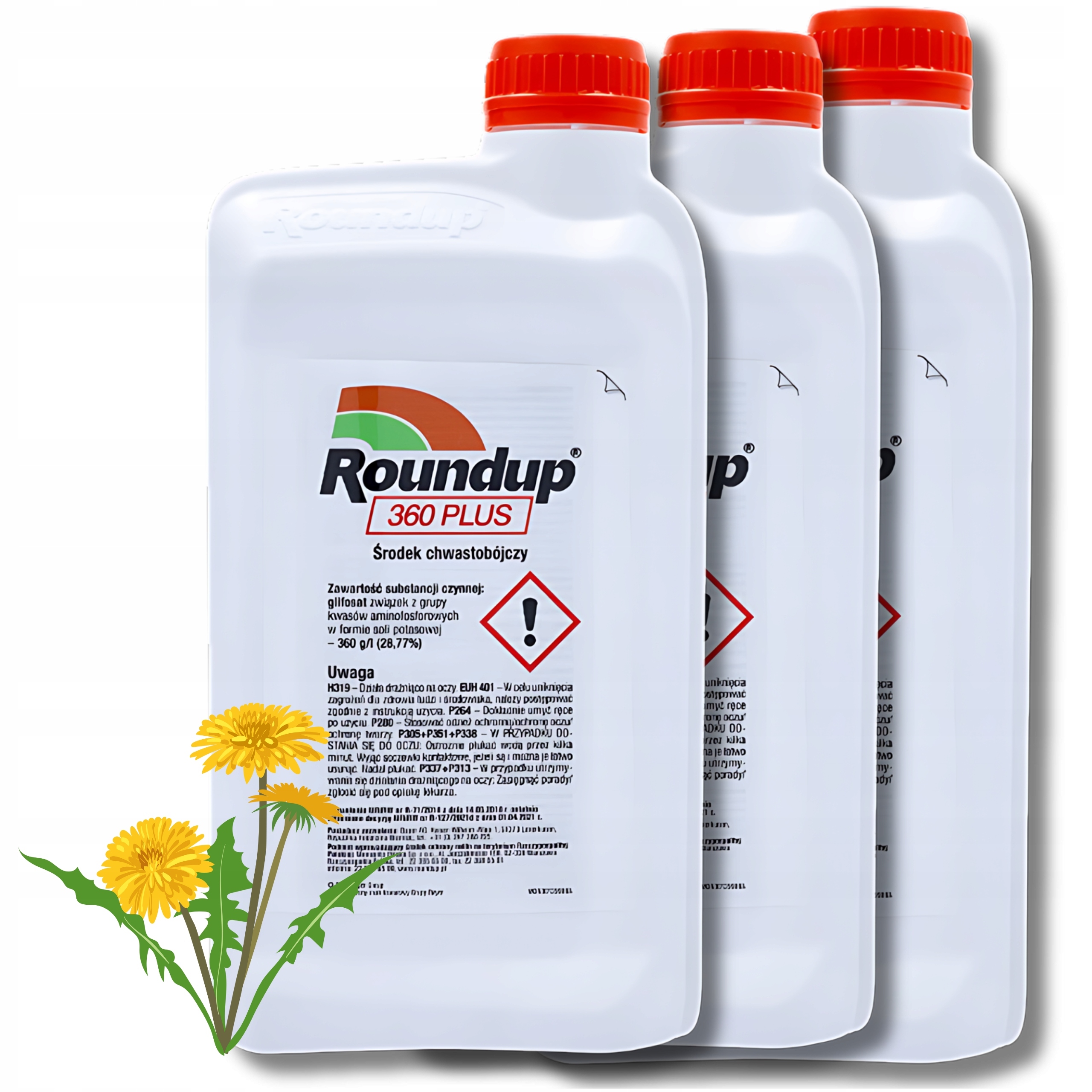 Roundup 360plus Glifosat 3x1L Preparat Na Chwasty Randap Oprysk