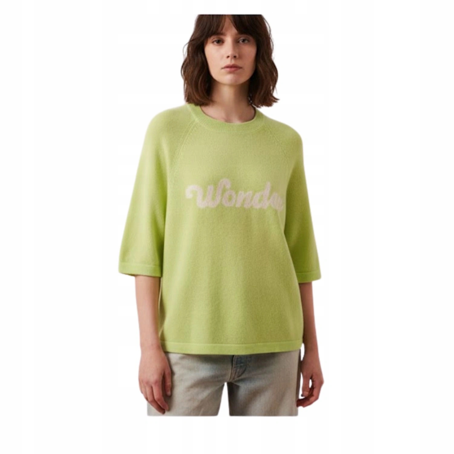 Dámský kašmírový svetr Absolut Cashmere Elea 100% kašmírově zelený vel. S