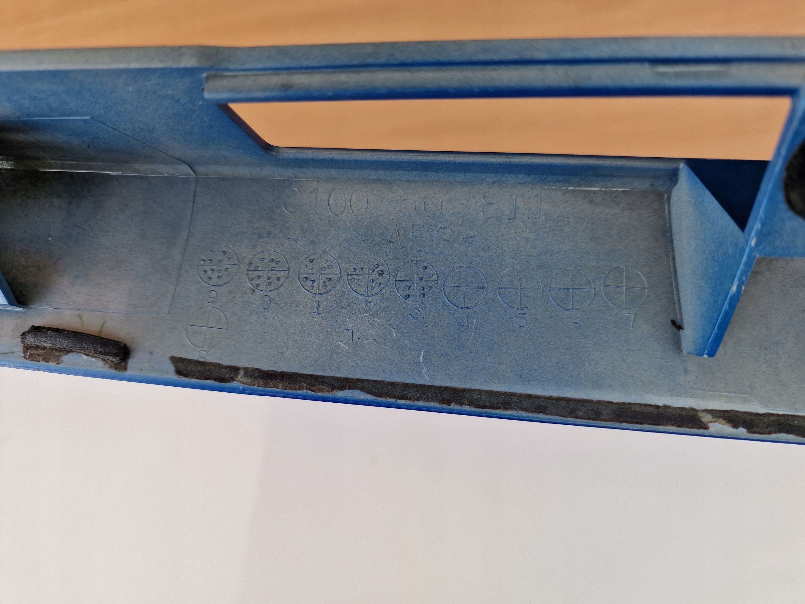 MAZDA PREMACY cap moulding lighting bonnet rear part