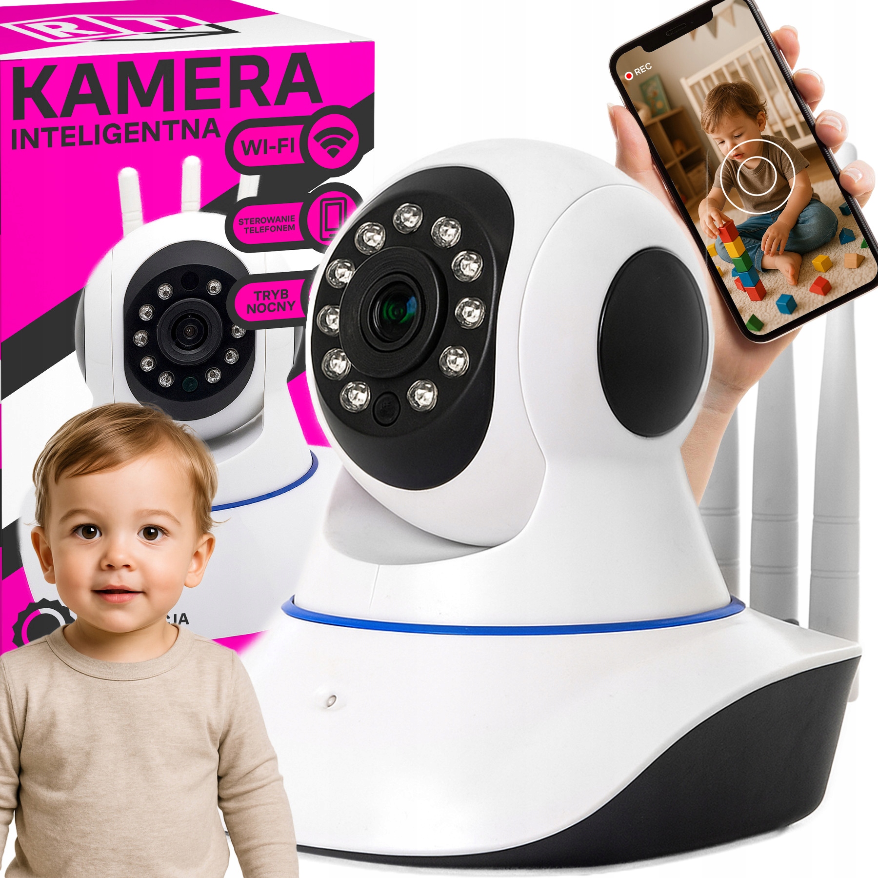 Kamera RETOO 6 Mpx kopułkowa HD-SDI Wi-Fi z mikrofonem i głośnikiem 360°