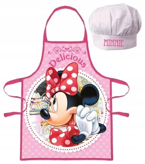 

Myszka Minnie fartuszek fartuch czapka kucharska