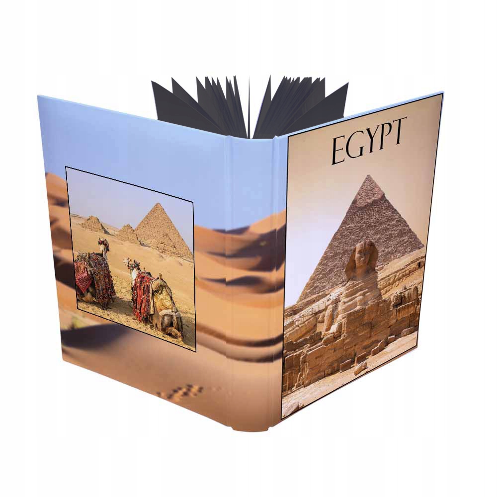 Tradiční album na fotografie se 100 černými listy 19,5x26 Egypt 609(cz)