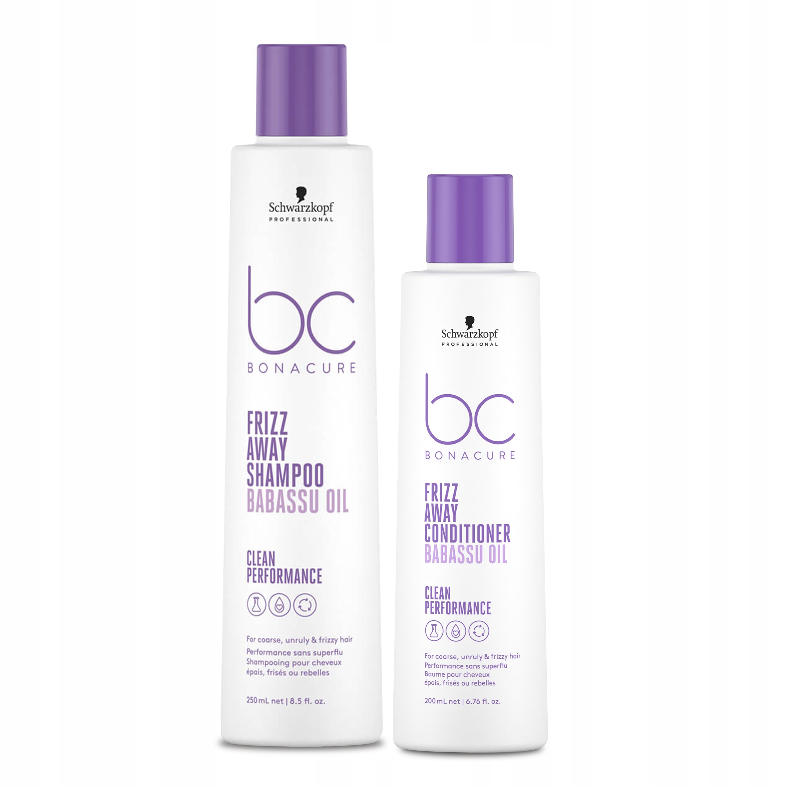 Schwarzkopf Bc Frizz Away szampon 250 ml odżywka 200 ml wygładzenie
