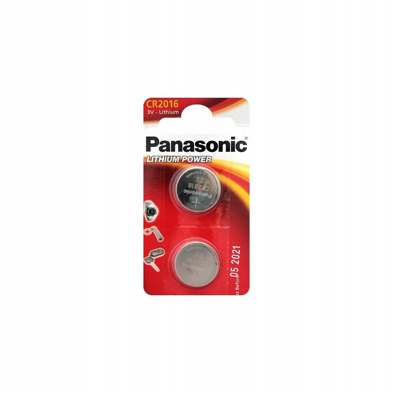 

Bateria litowa Panasonic 3V Cr 2016 --- 2 sztuki