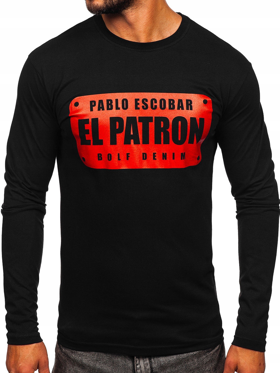 

Longsleeve Z Nadrukiem Czarny 146747 ROZMIAR_2XL