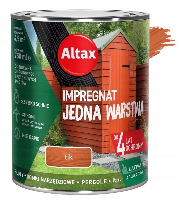 IMPREGNAT JEDNA WARSTWA DO DREWNA I BETONU TIK EAN (GTIN) 5900172976163