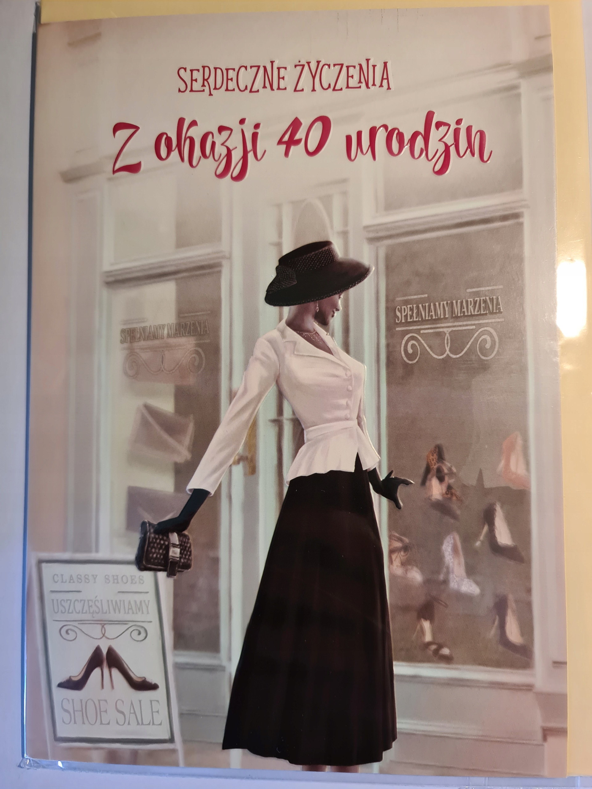 

kartka urodzinowa na 40 lat czterdziestkę czterdzi