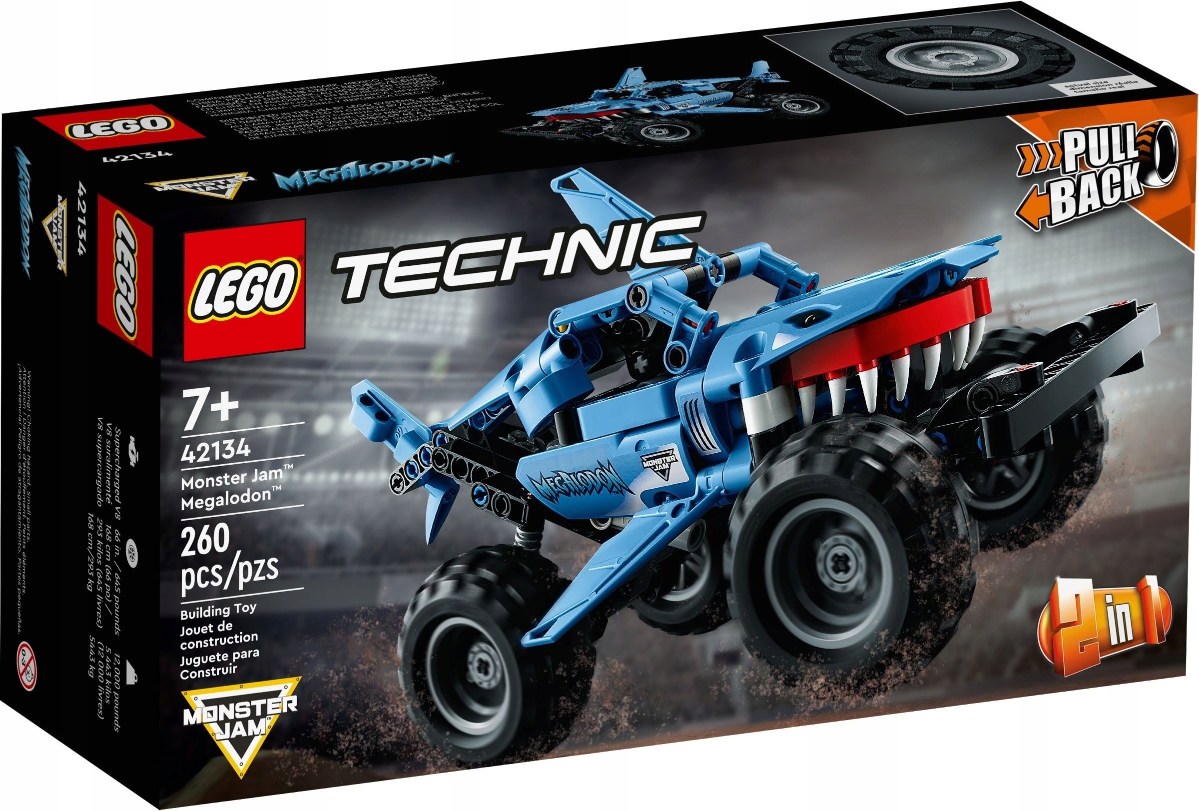 Lego Technic Monster Jam Megalodon Set 42134 Nová Sada Jako Dárek
