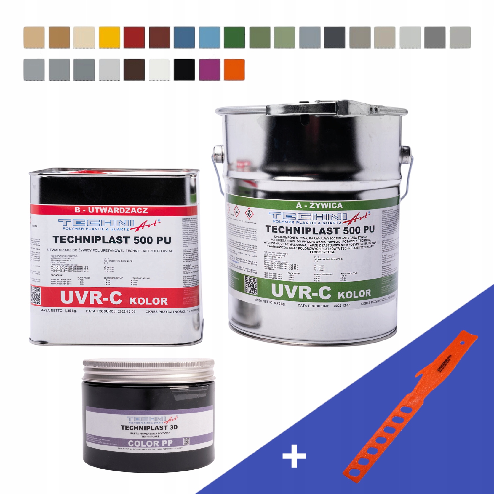 Techniplast 500 Uvr-c Polyuretanová pryskyřice barvená 8 kg