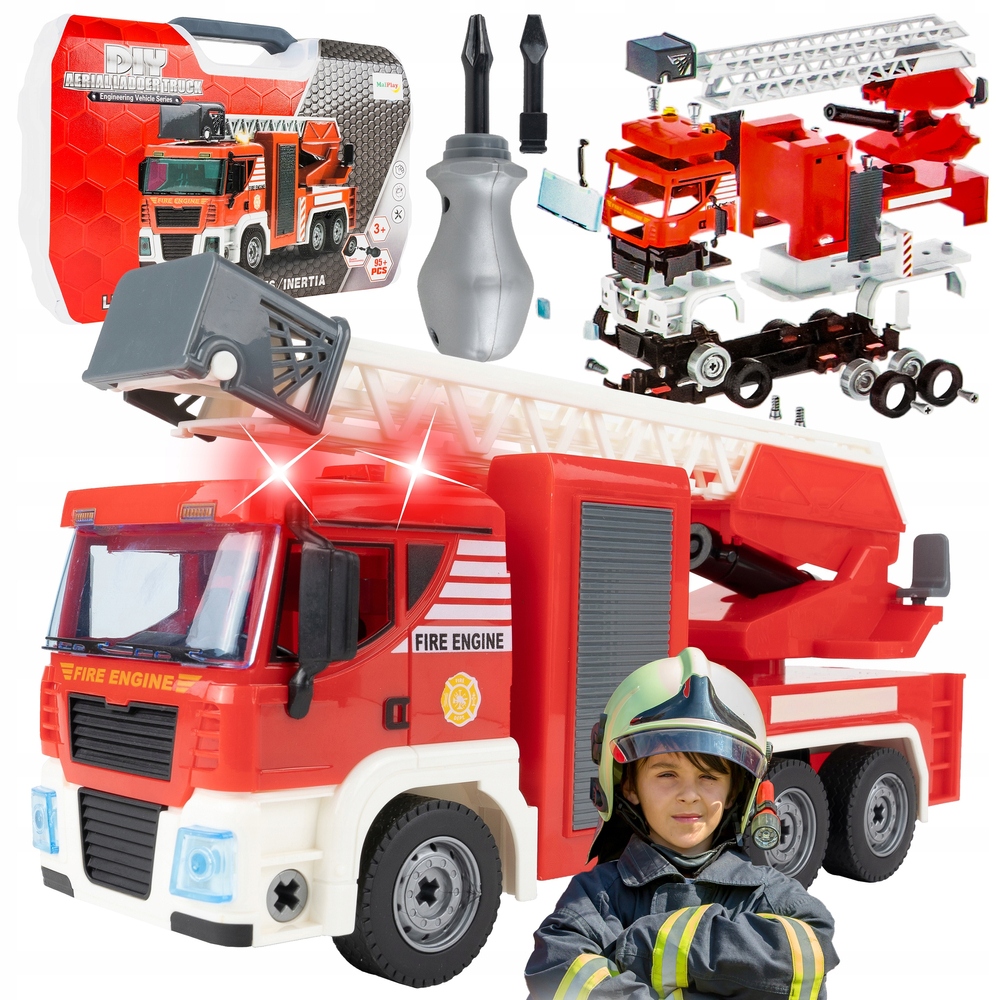 

Walizka Straż Pożarna Mały Mechanik Światło Dźwięk