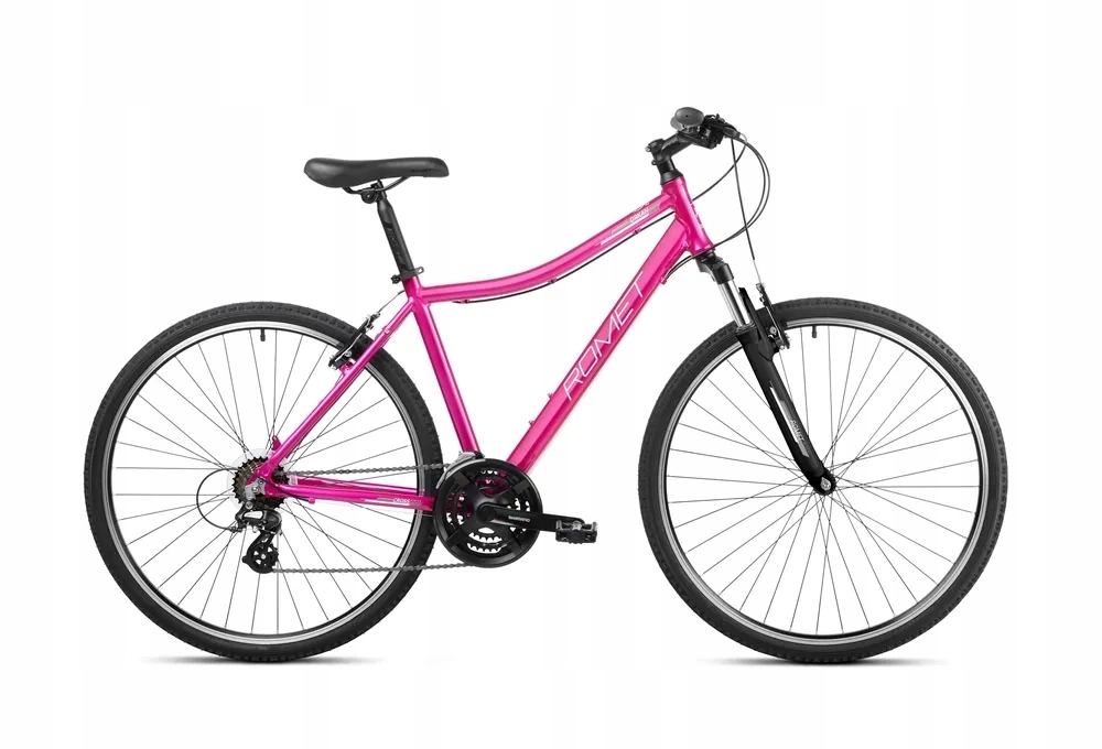 ROWER CROSSOWY ROMET ORKAN D 2023 19" RÓŻOWO-BIAŁY