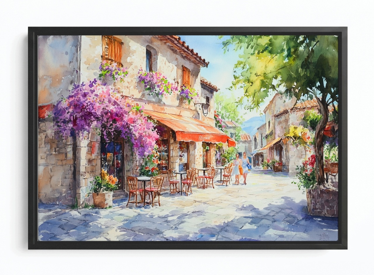 Obraz Rám Americký Box Město Ulice Itálie Chorvatsko Léto Slunce 60x40
