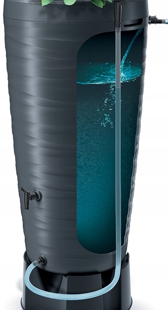 ZBIORNIK na DESZCZÓWKĘ BECZKA WODĘ DESZCZ 450L Cechy dodatkowe ze zbieraczem ze złączkami z filtrem z kranem