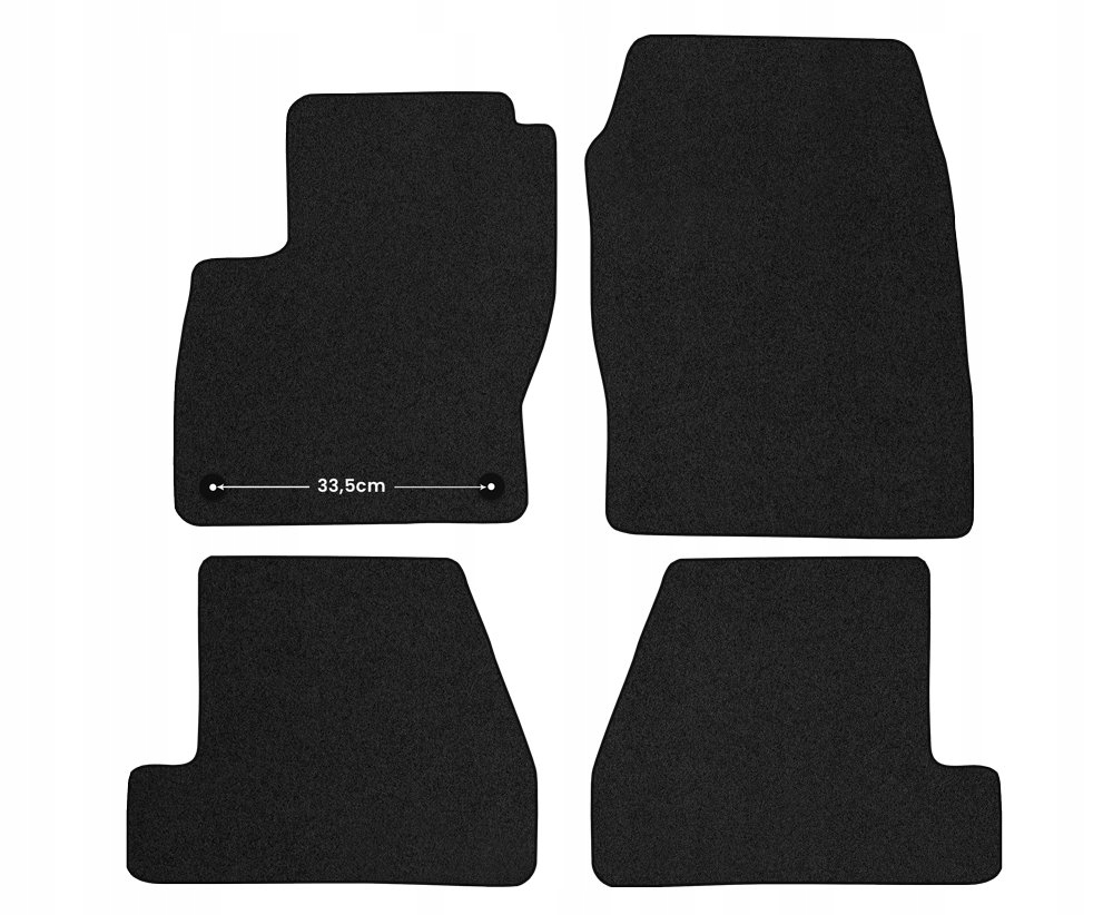Dywaniki welurowe Premium FORD FOCUS MK3 2011 2018 Color black