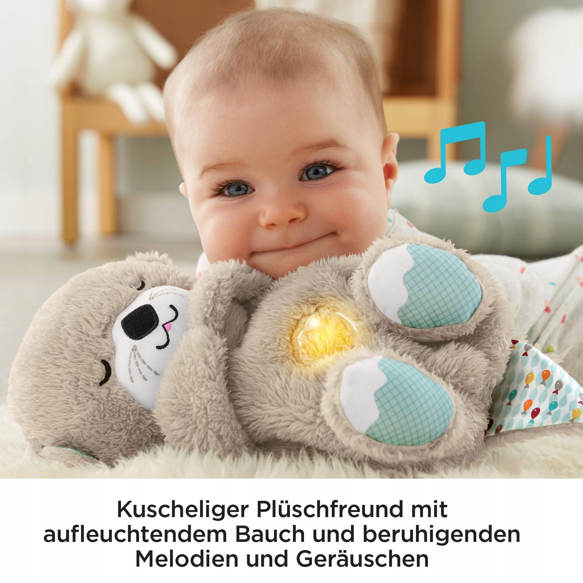 FisherPrice Usypiający Uspokajający Pluszak Miś — miniatura 4