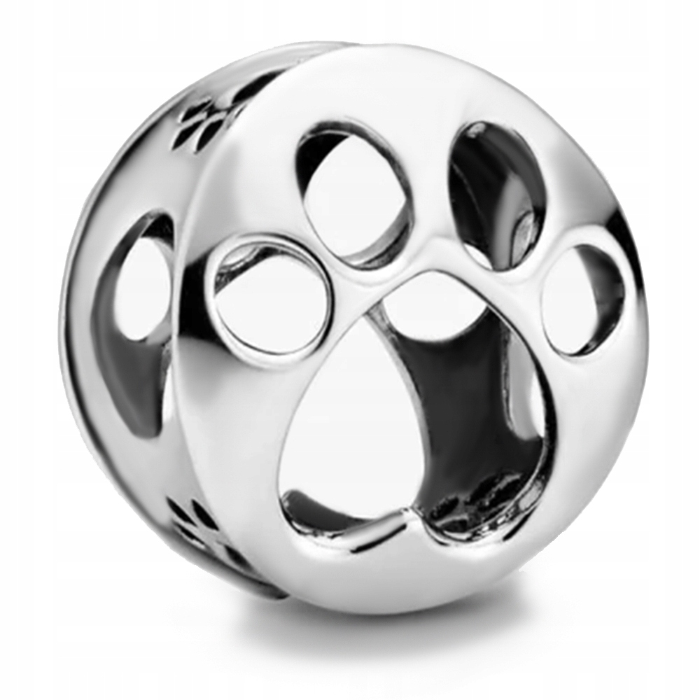 

Charms Beads Łapa Psa Kota Ślad Do Pandora Au925