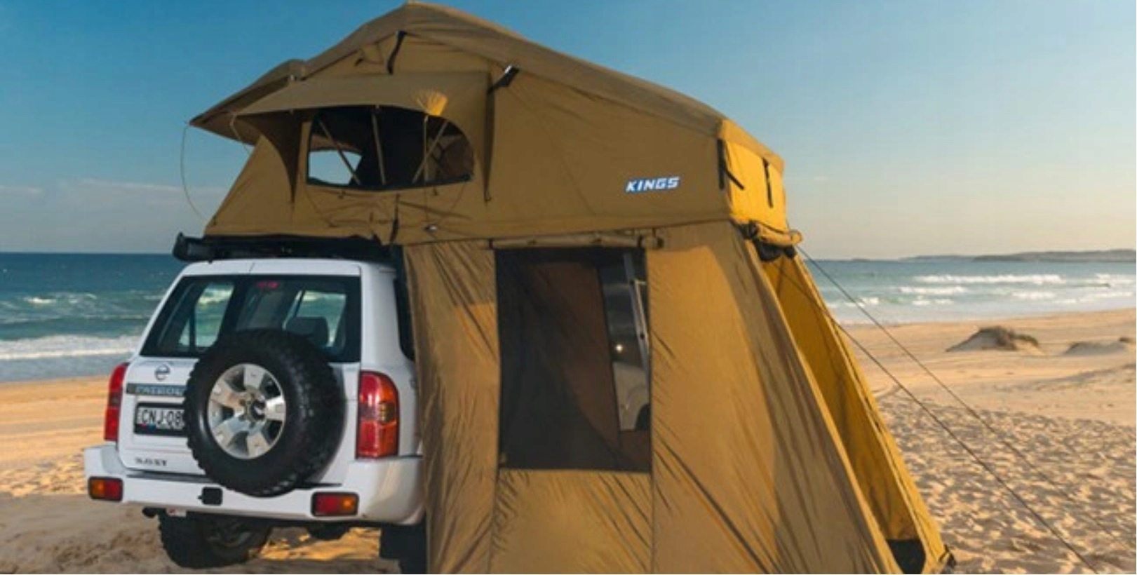 NAMIOT DACHOWY 4x4 z przedsionkiem SAMOCHODOWY