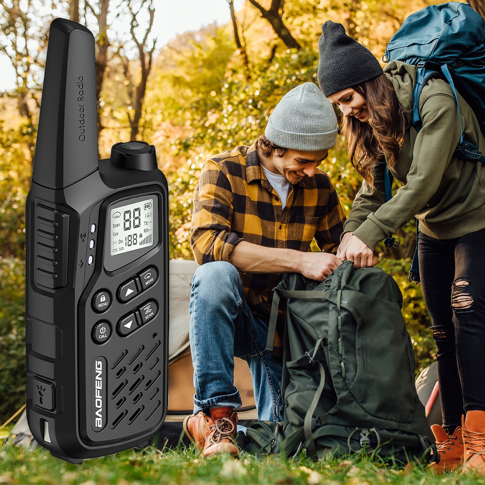 BAOFENG BF25E KRÓTKOFALÓWKA RADIO WALKIE TALKIE USB-C DUŻY ZASIĘG ŁOKI TOKI Liczba sztuk 2 szt.