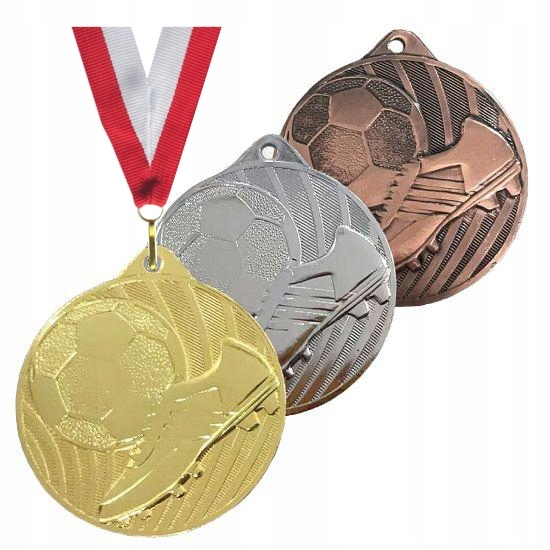 1 x medaile Libovolný Popis fotbalová medaile 5 cm stuha s/s/b