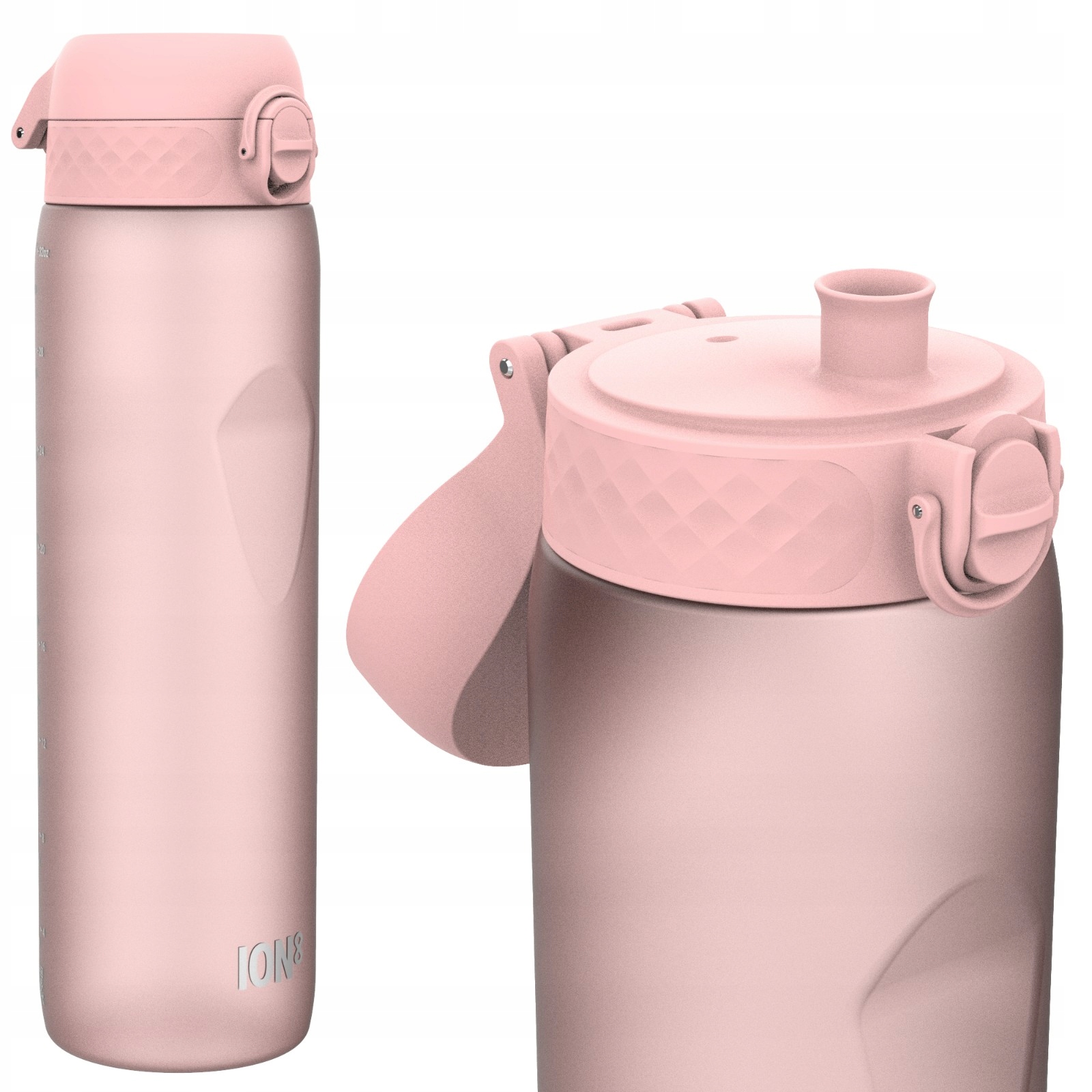 Duży Bidon Butelka -atest Pzh- Bpa Free- Sportowy Róż ION8 1 Litr