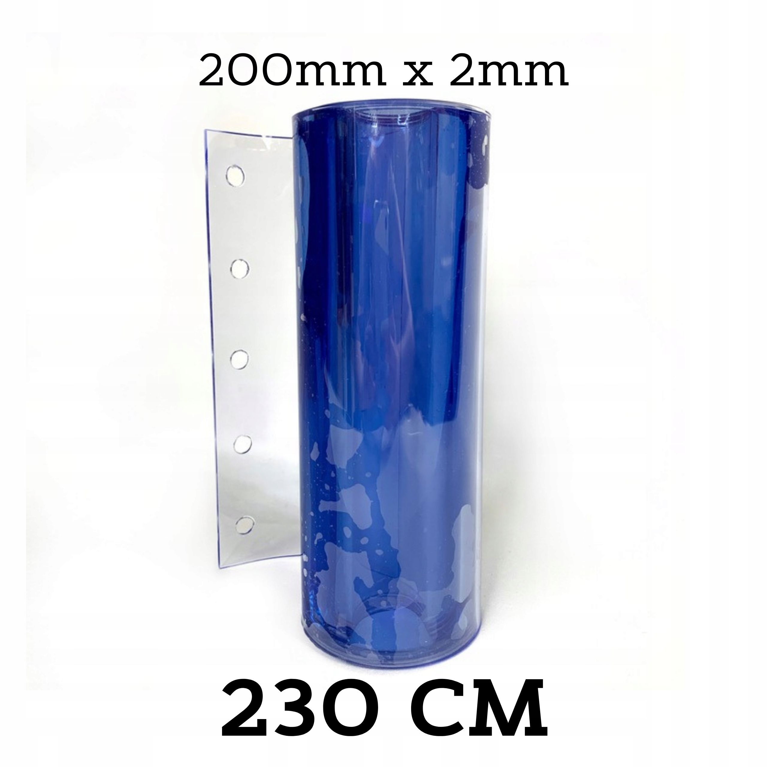PAS FOLIA PVC 200x2mm DO KURTYNY PASKOWEJ