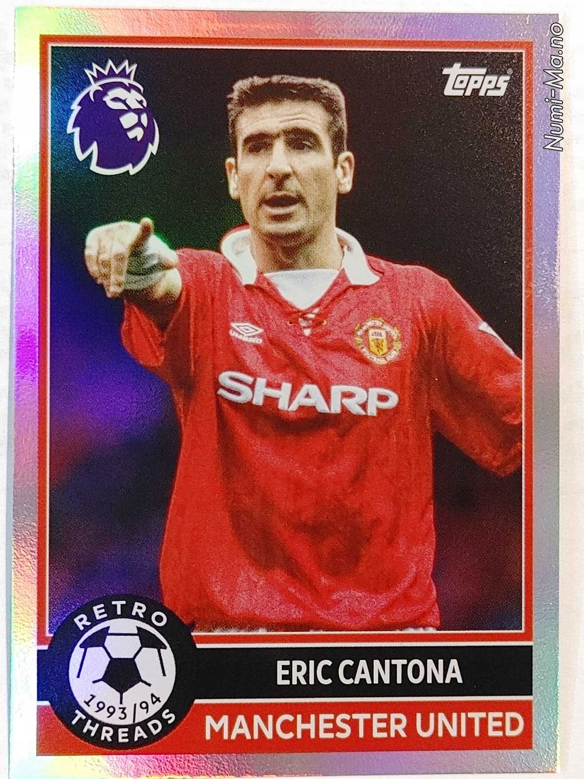 Topps Premier League 2025-2026 NR.384 Retro Man. Utd Cantona 4830