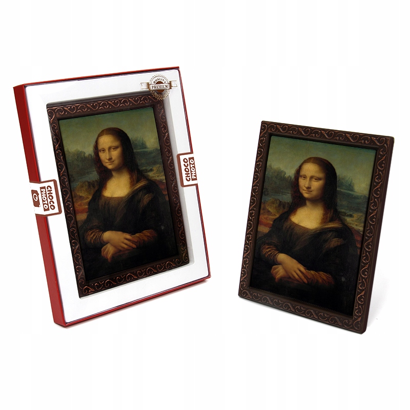 Levně Klasický čokoládový obraz „mona Lisa“ Leonardo da Vinci 230 gr