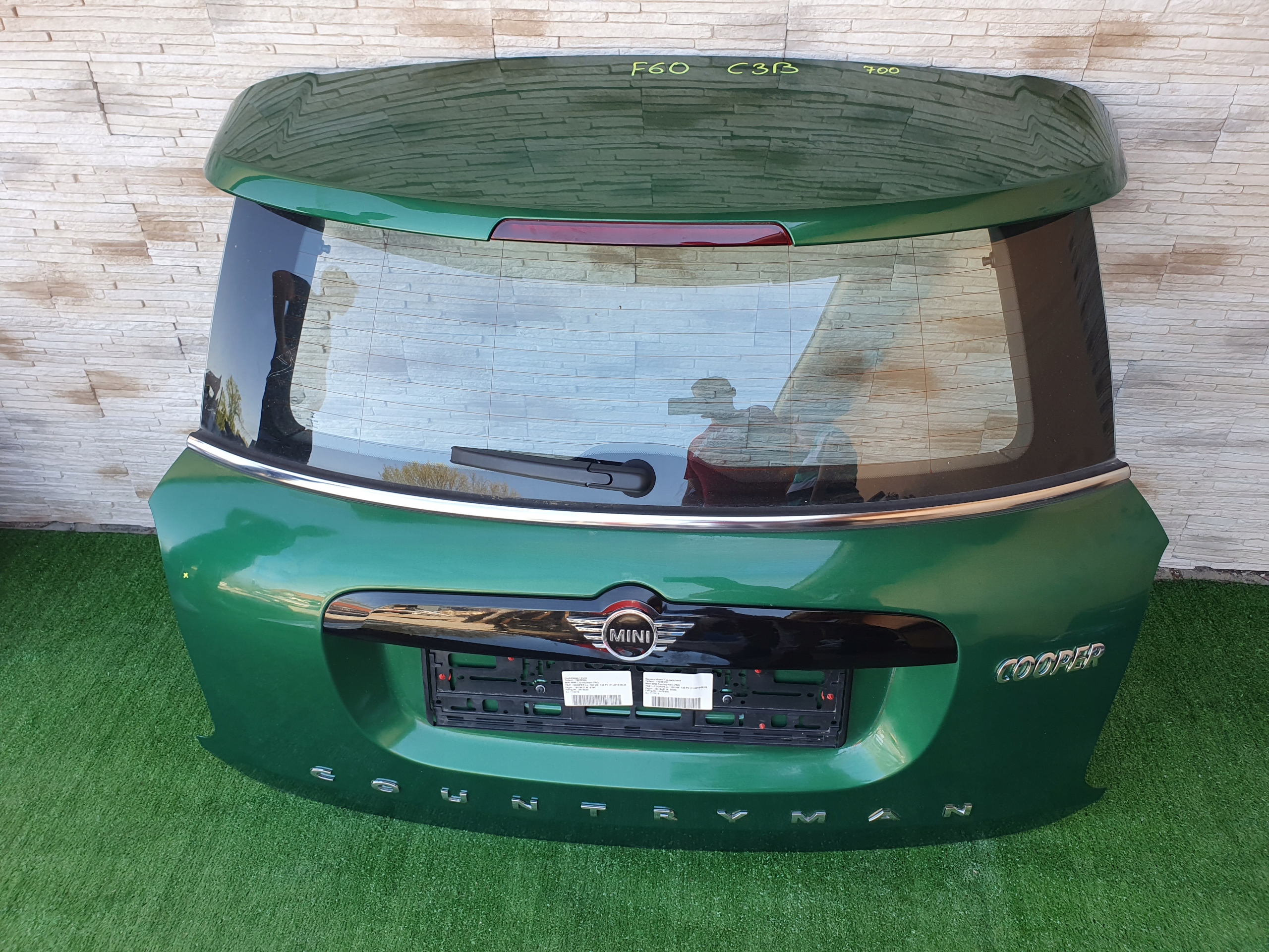 KLAPA TYŁ TYLNA MINI F60 KOLOR C3B