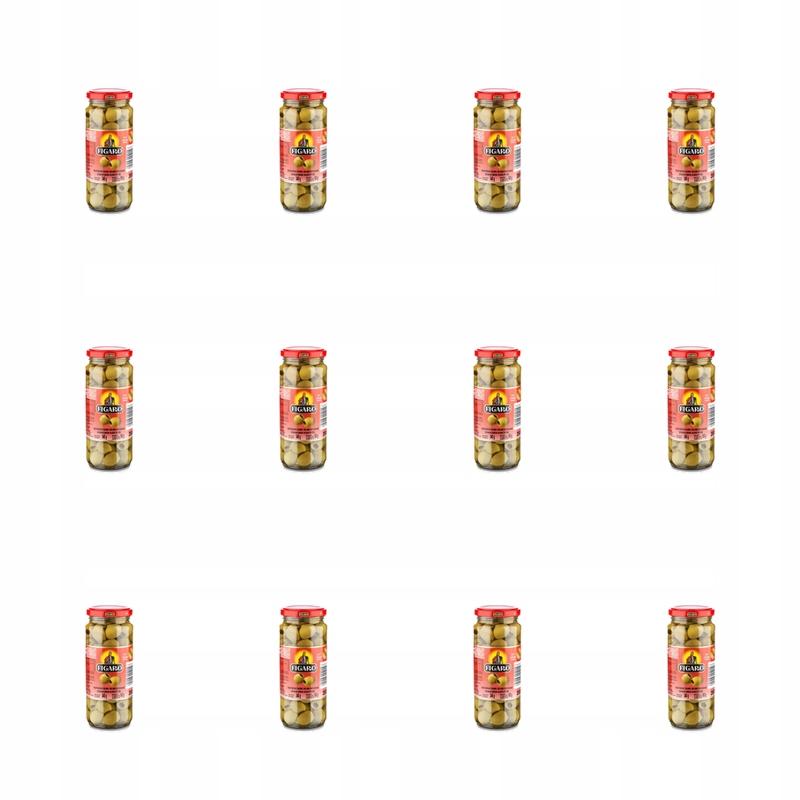 Hiszpańskie oliwki zielone drylowane 340 g/160 g Figaro X12