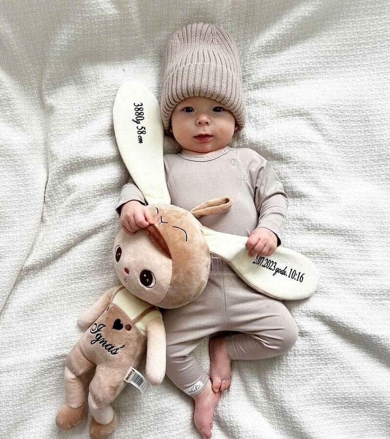 Metoo Lalka Beżowy Króliś 50 cm z Personalizacją Prezent dla Dziecka Wiek dziecka 0 +