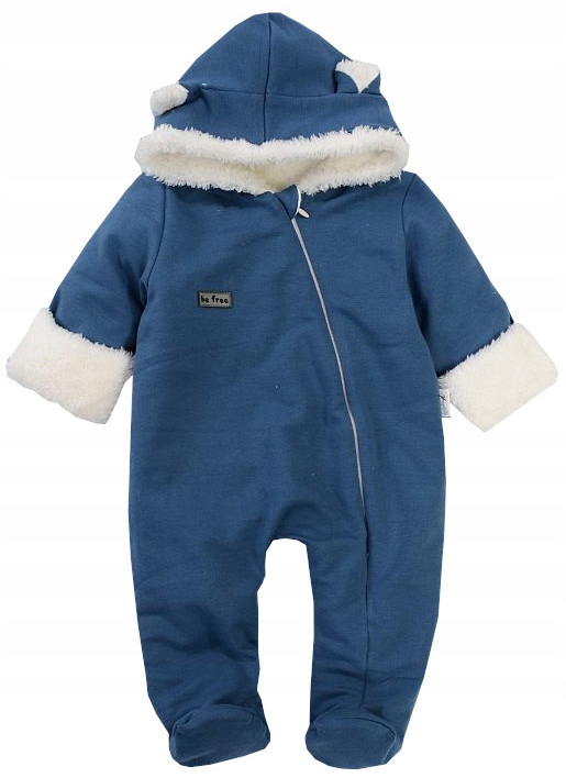 KOMBINEZON PAJAC OCIEPLANY FUTRO BAWEŁNA 80 L46A Rozmiar 80