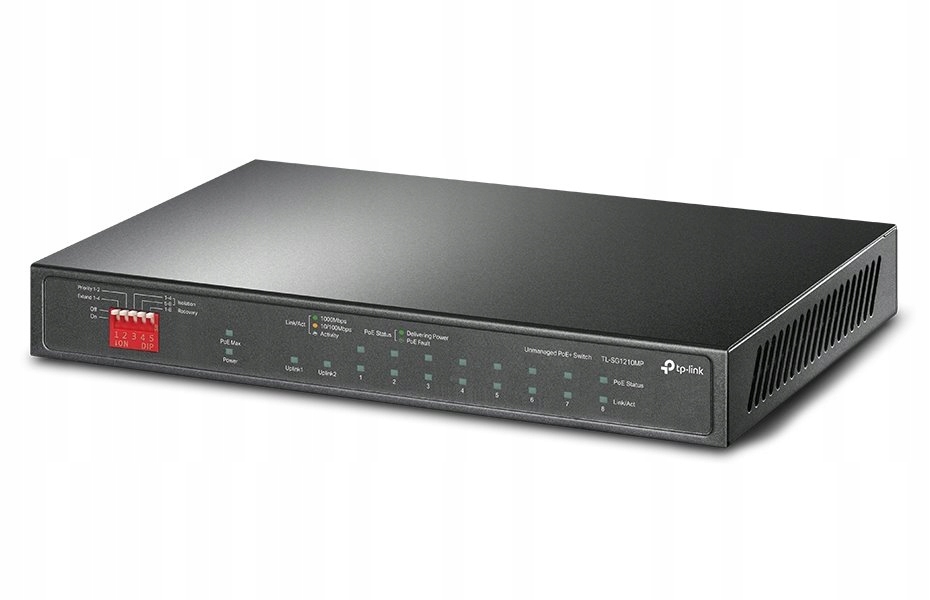 TP-Link TL-SG1210MP 10-Port Gigabit Desktop Switch with 8-Port PoE+