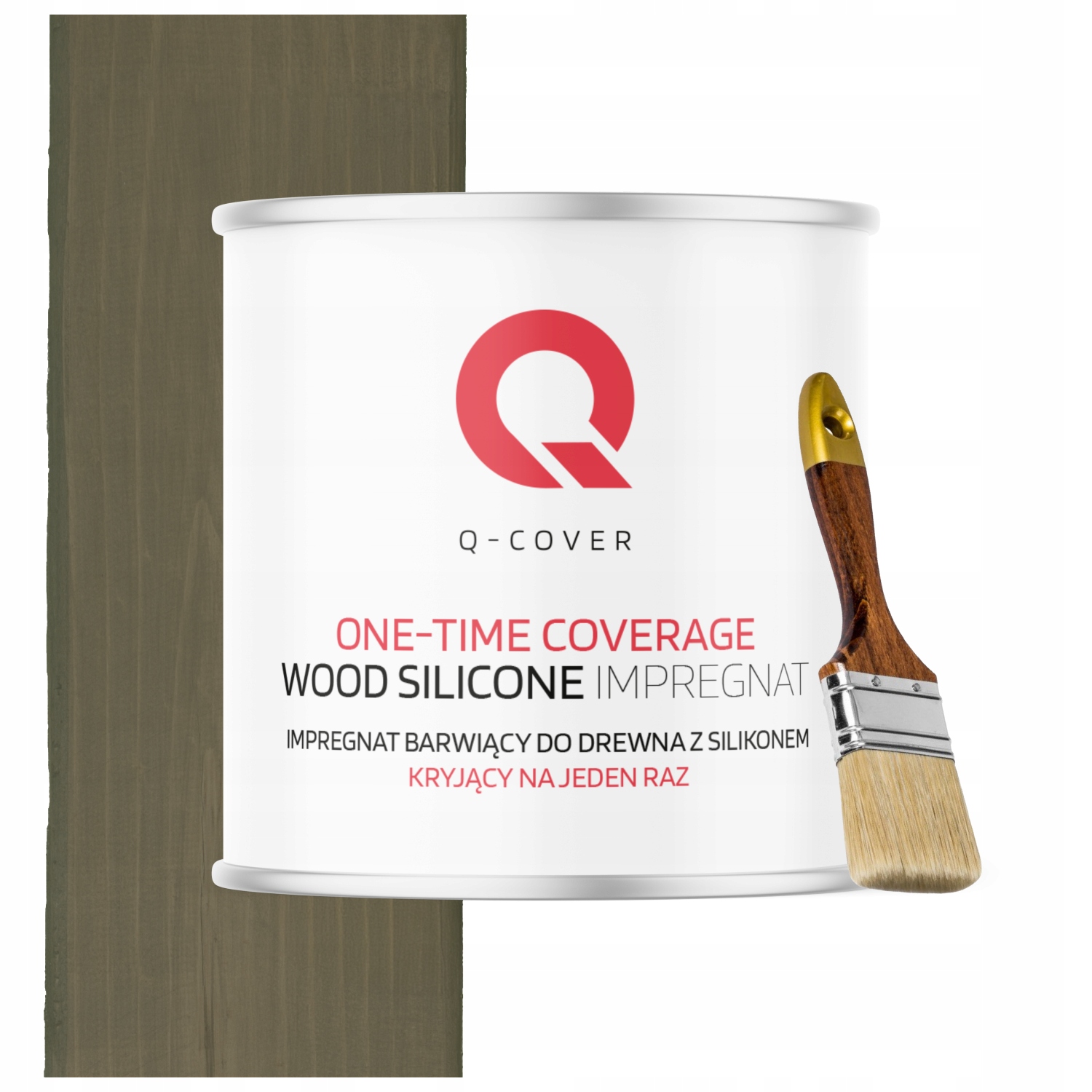 Impregnace Na Dřevo Krycí Najednou Barva Hnědá W Šedá 7013 2,5L Dárek