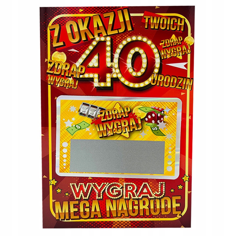 

Kartka Na Urodziny Zdrapka faceta 18-99