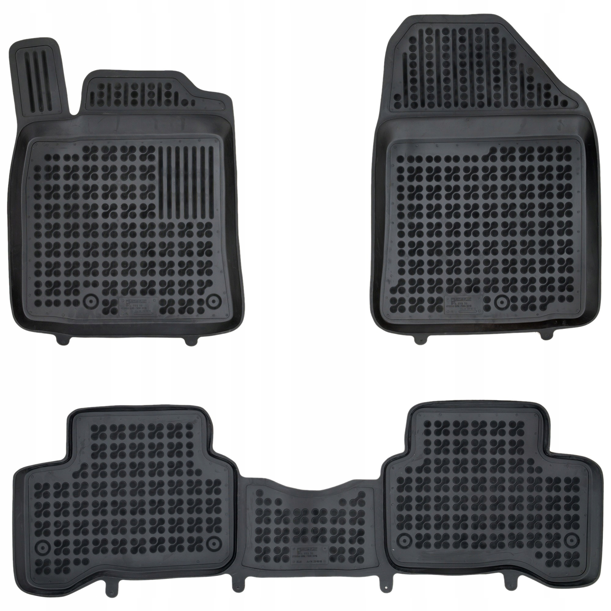 Dywaniki gumowe korytka samochodowe Hyundai Ioniq 2016-2021 Hybryda (HEV)