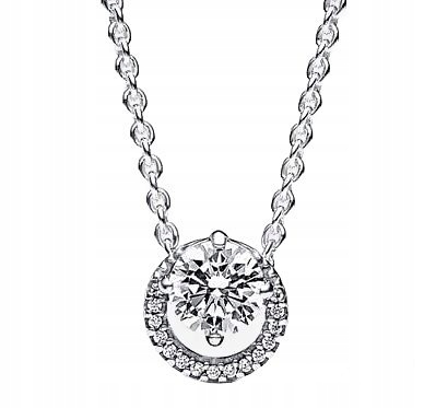 Stříbrný náhrdelník Ag 925 s zirkony IM0340724Č.