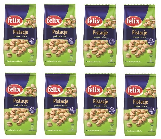 Levně 8 x 180 g Felix Smažené pistácie, solené, Půlka Kartonu