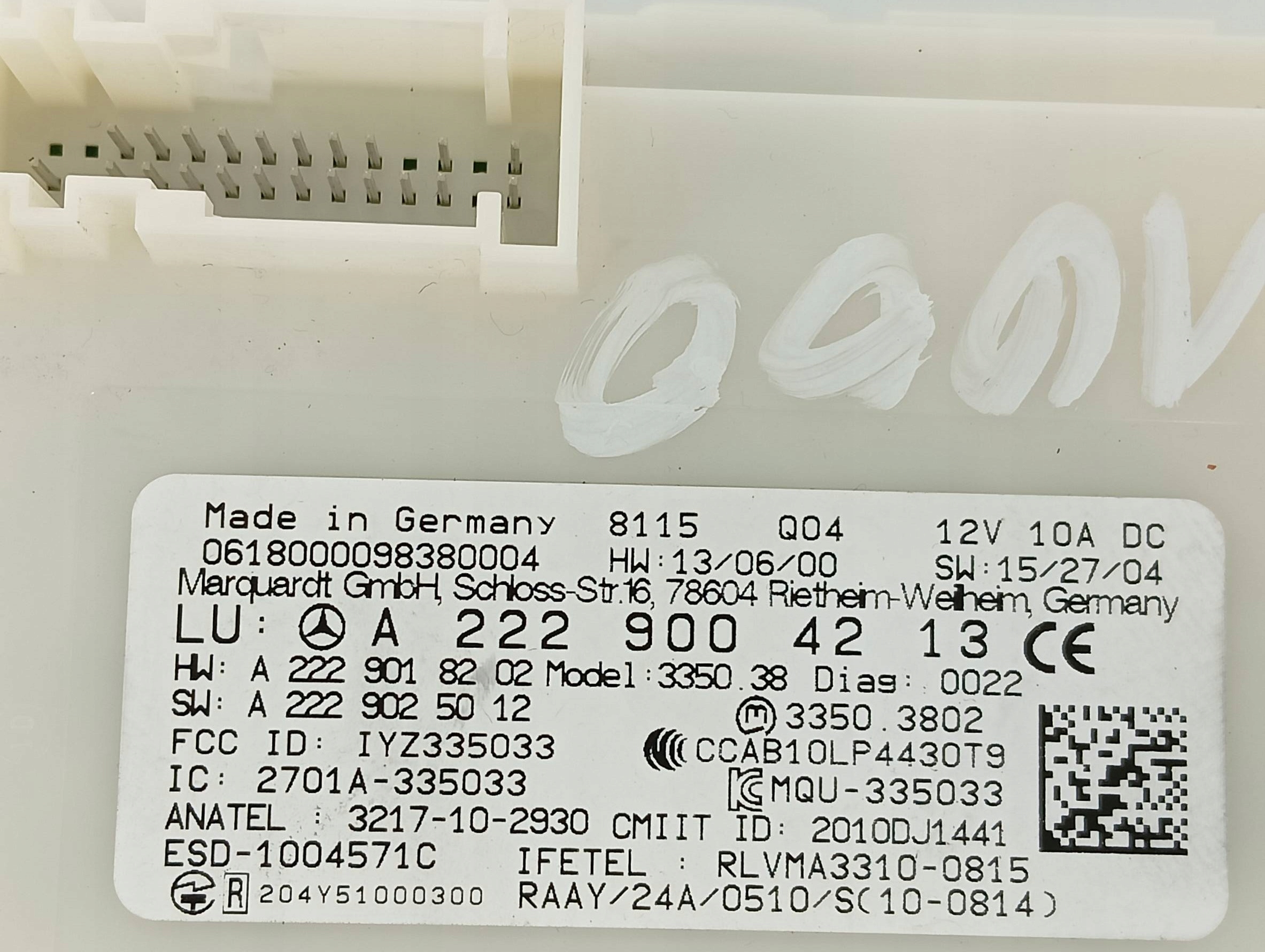 modulo KEYLESS A2229004213 Mercedes-Benz C-klasa IV (2014- ) W205