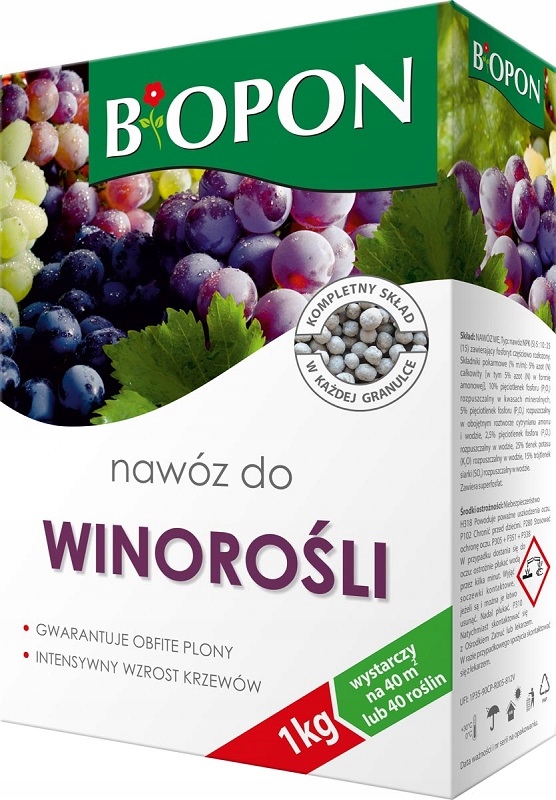 

Biopon nawóz granulowany do Winorośli 1kg