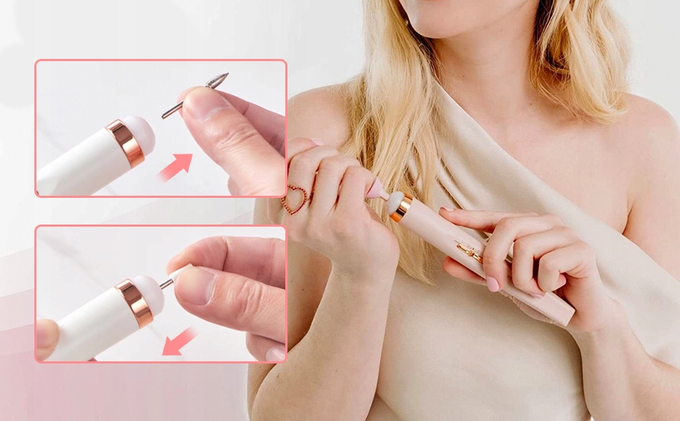 FREZARKA DO PAZNOKCI MANICURE PEDICURE FREZY FREZ PIELĘGNACJI DO SKÓREK USB Stan opakowania oryginalne