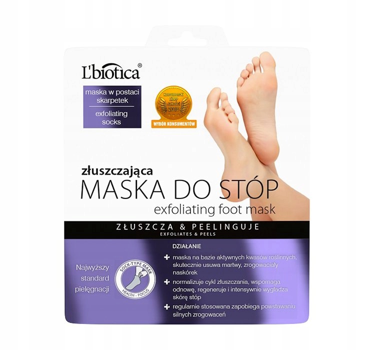 L'BIOTICA MASKA ZŁUSZCZAJĄCA DO STÓP