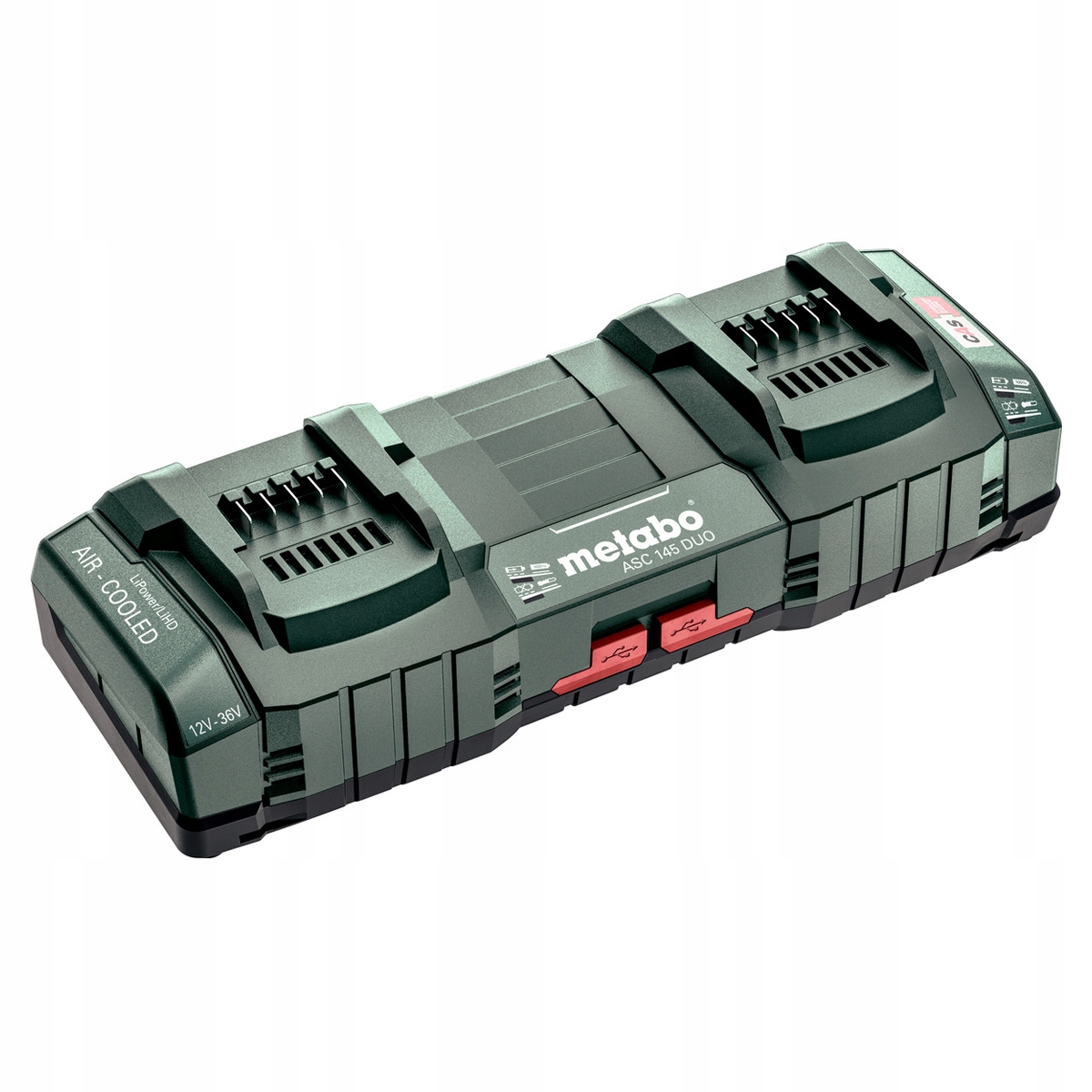 Podwójna ładowarka Metabo Asc 145 Duo 12-36 V 627495000