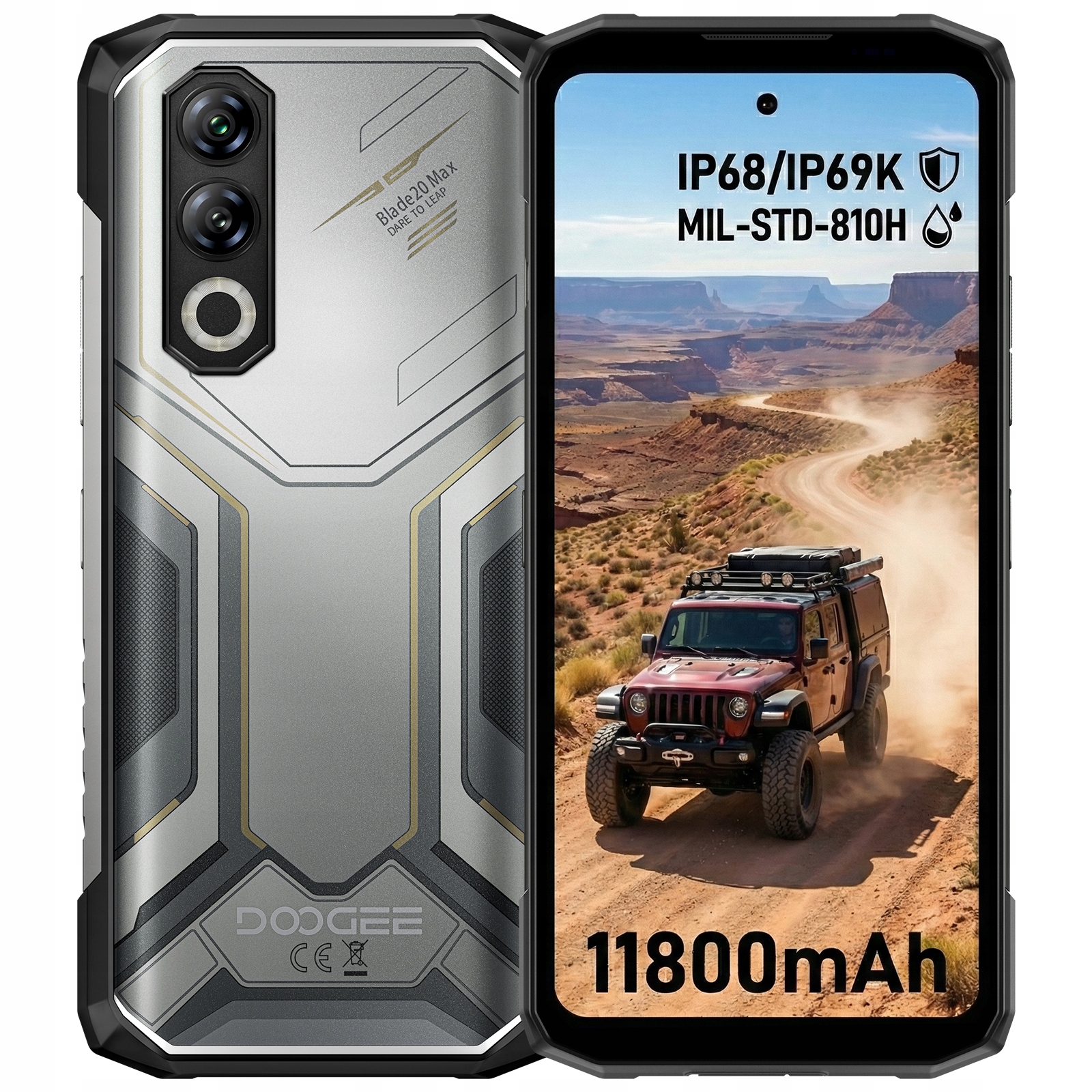 Vojenský pancéřový smartphone Doogee BLADE20MAX 12/1TB Nfc Dual Sim Android