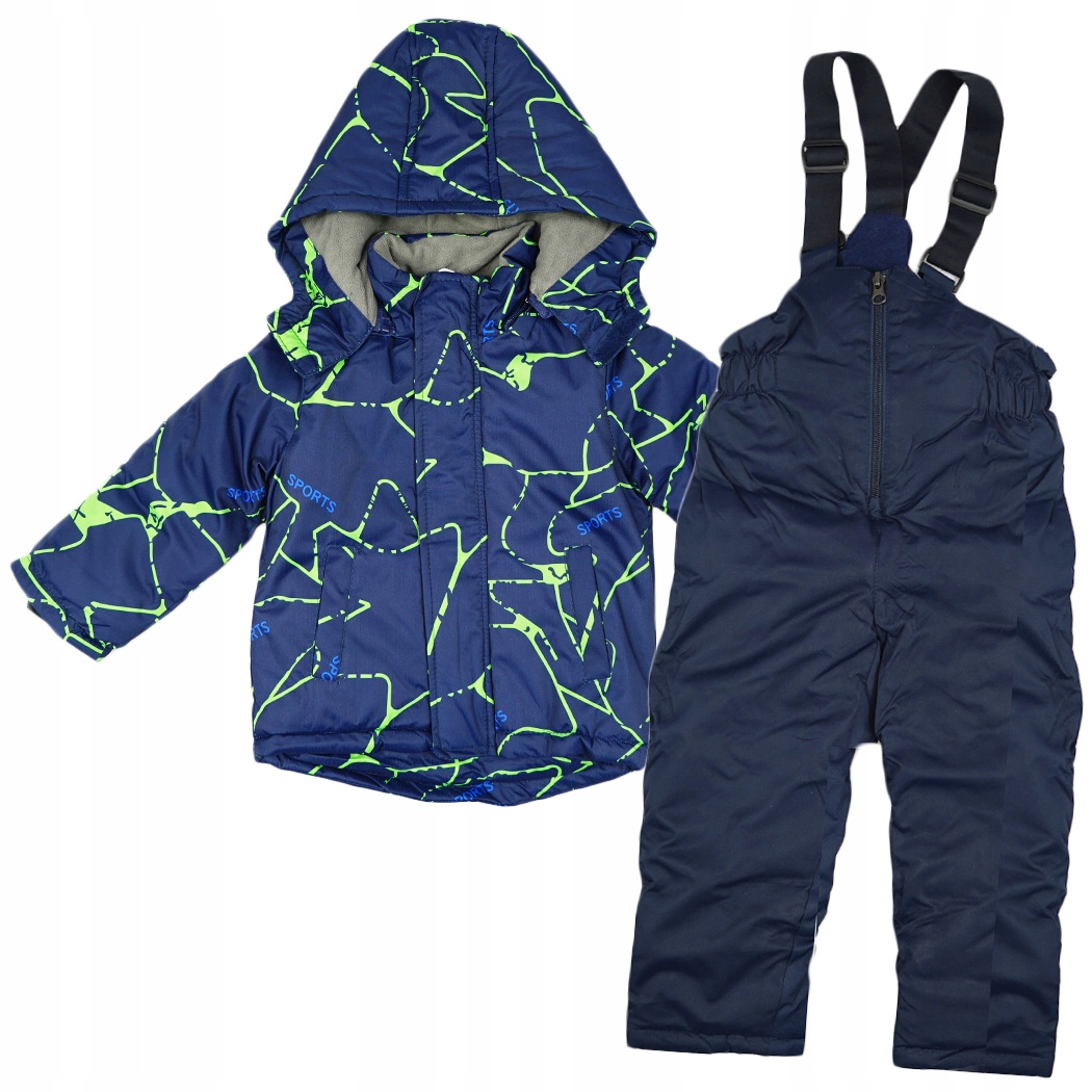 

Zimowy Kombinezon 2cz. Sports granat z.linie r.116